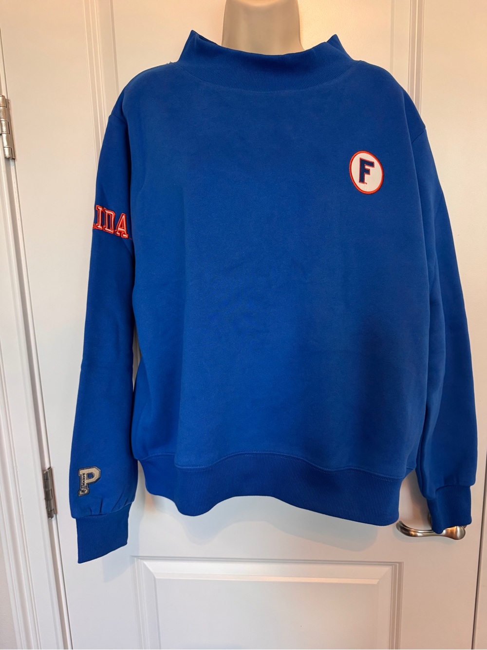 Parke x '47 Florida Fleece Graphic Mockneck - Blue - S/M - NWT - Picture 4 of 6